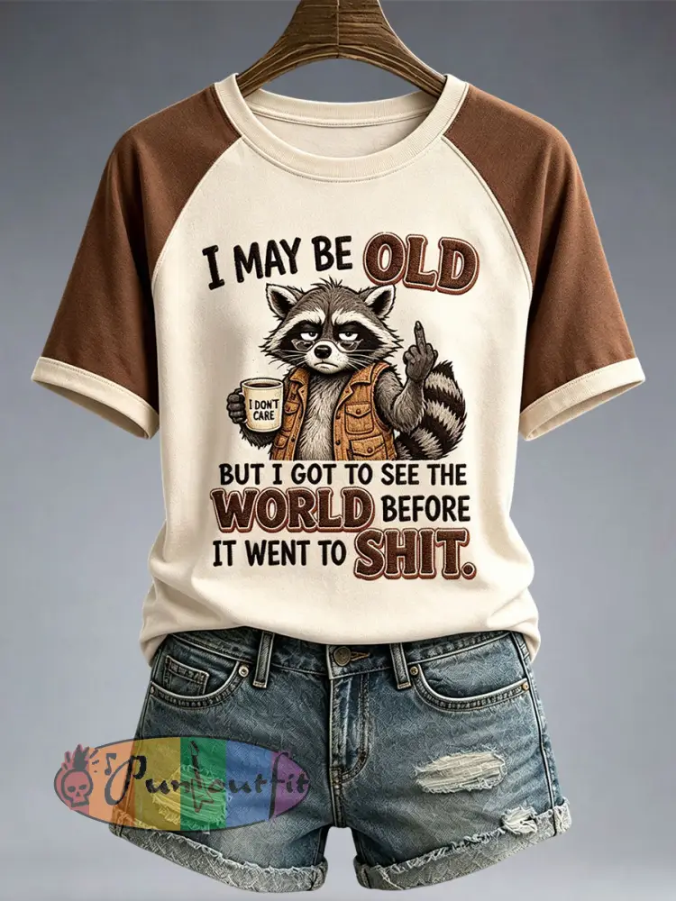 Women’s I May Be Old T-shirt - As picture · S