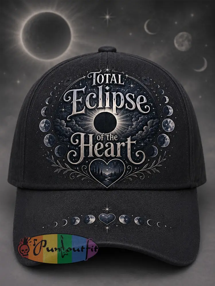 Unisex Total Eclipse Of The Heart Print Hat - Dark Grey · ONE