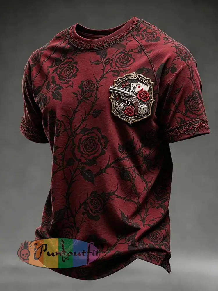 Men’s Retro Guns N’ Roses Printed T-Shirt - As picture · S
