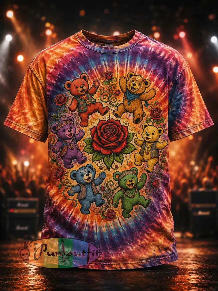 Vintage Psychedelic Graphic T-Shirt - As picture · S