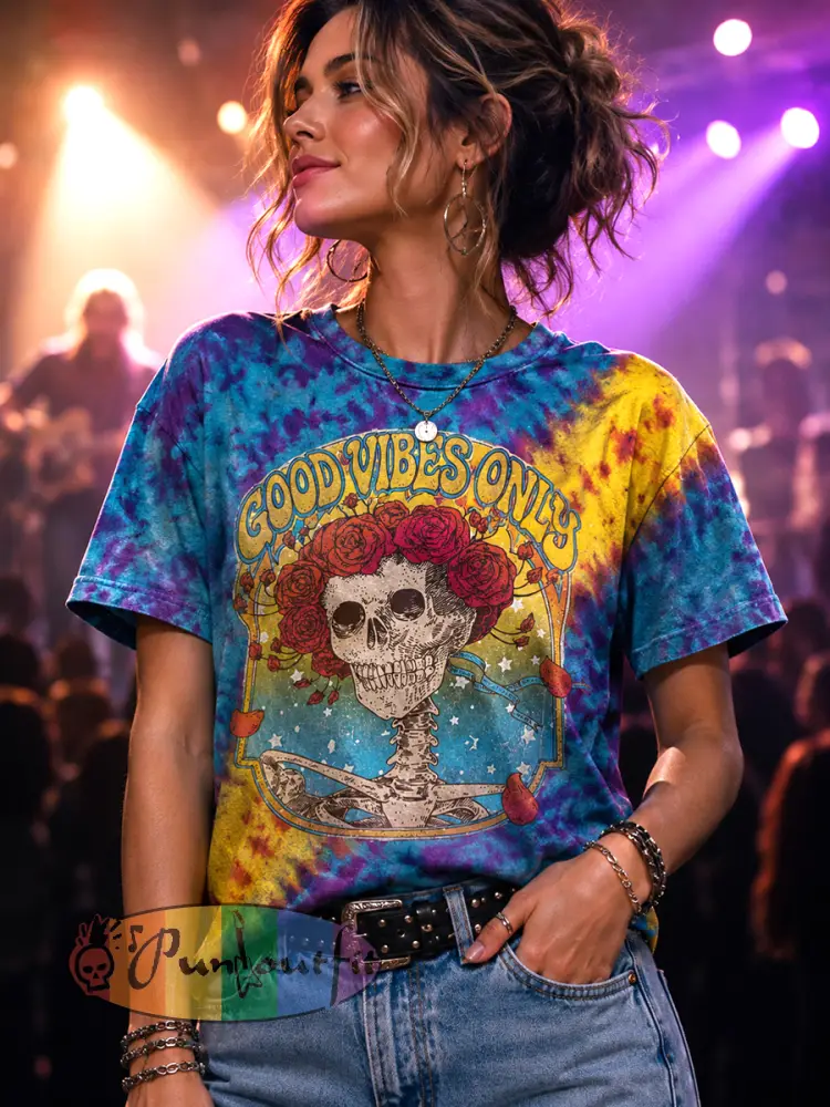 Women’s Boho Psychedelic Graphic T-Shirt - As picture · S