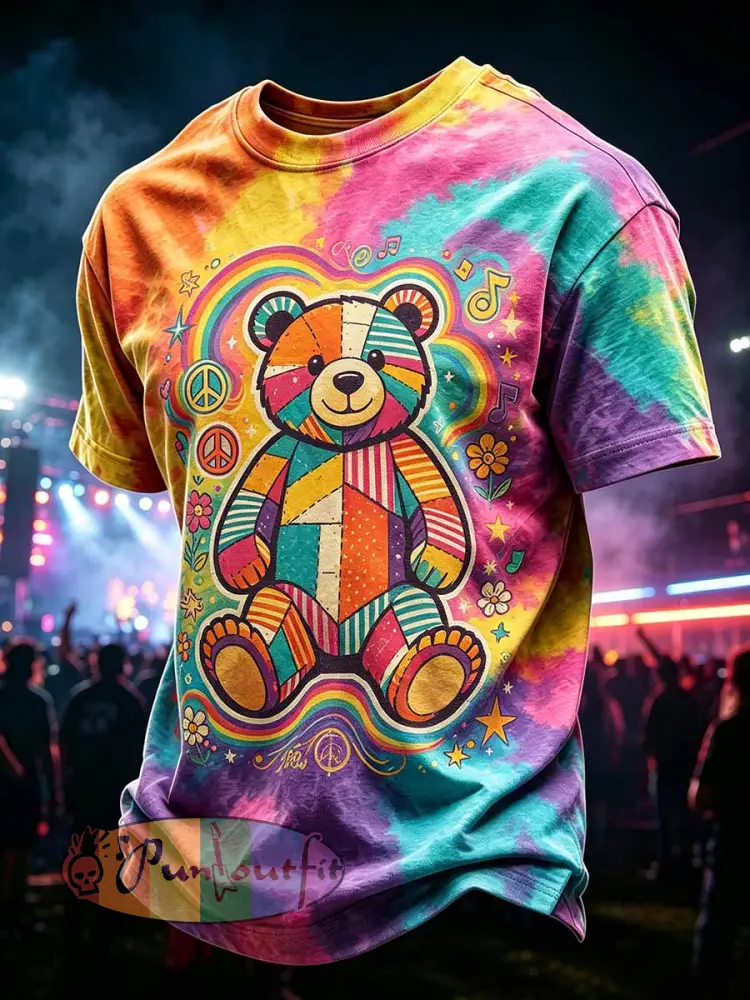 Men’s Psychedelic Rock Grateful Dead Art Print T-Shirt - As picture · S