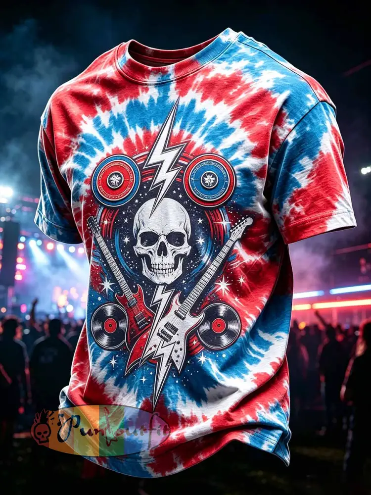 Men’s Psychedelic Rock Grateful Dead Art Print T-Shirt - As picture · S