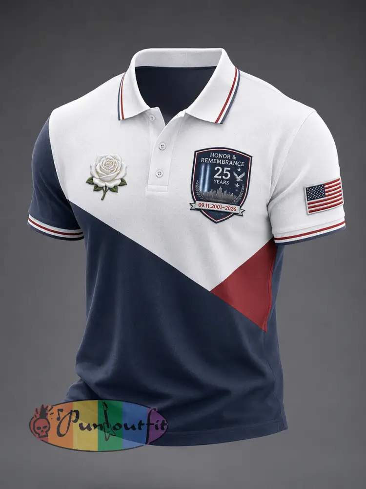 Men’s 9.11 Never Forget Printed Shirt - As picture · S