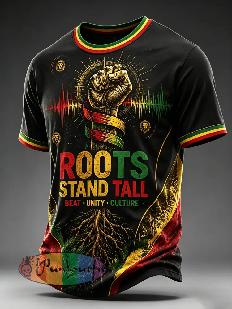 Men’s Reggae Short Sleeves T-Shirt - A · S