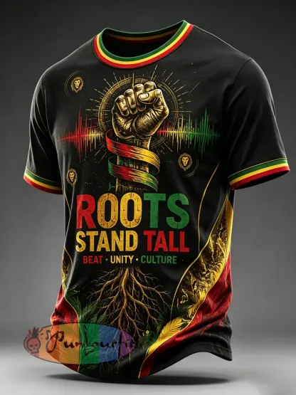 Men’s Reggae Short Sleeves T-Shirt - A · S