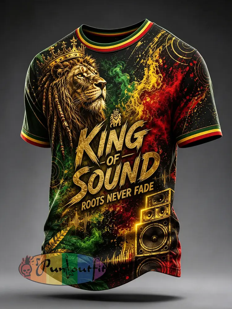 Men’s Reggae Short Sleeves T-Shirt - A · S