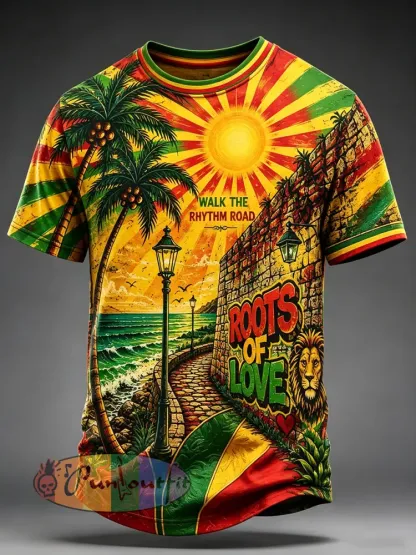 Men’s Reggae Short Sleeves T-Shirt - A · S