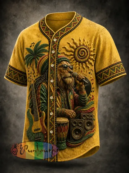 Classic Casual Shirt for Retro Reggae Music Fans - As picture · S