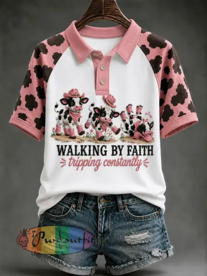 Women’s Walking By Faith Tipping Constantly T-shirt - White · S