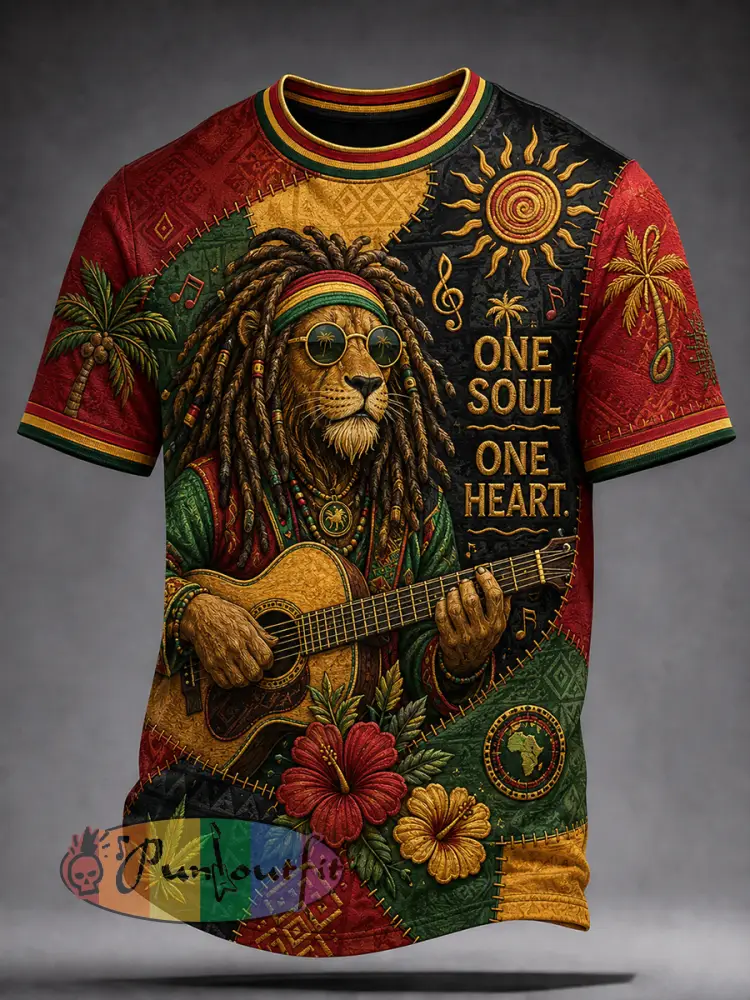 Men’s Reggae Short Sleeves T-Shirt - A · S