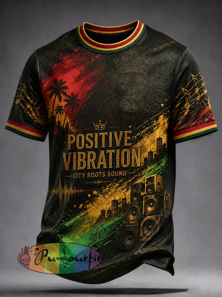 Men’s Reggae Short Sleeves T-Shirt - A · S