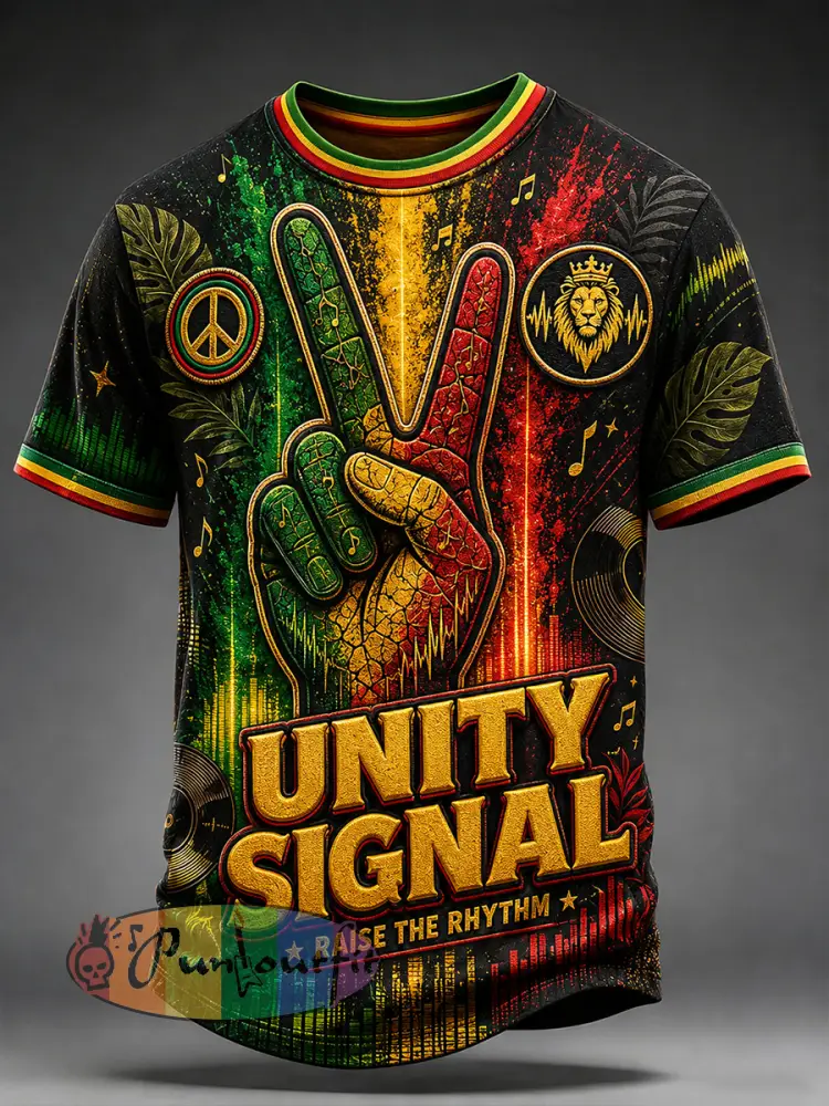Men’s Reggae Short Sleeves T-Shirt - A · S