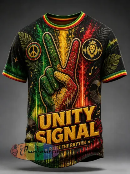 Men’s Reggae Short Sleeves T-Shirt - A · S