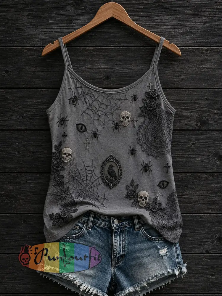 Women’s Gothic Tank Top - Gray · S