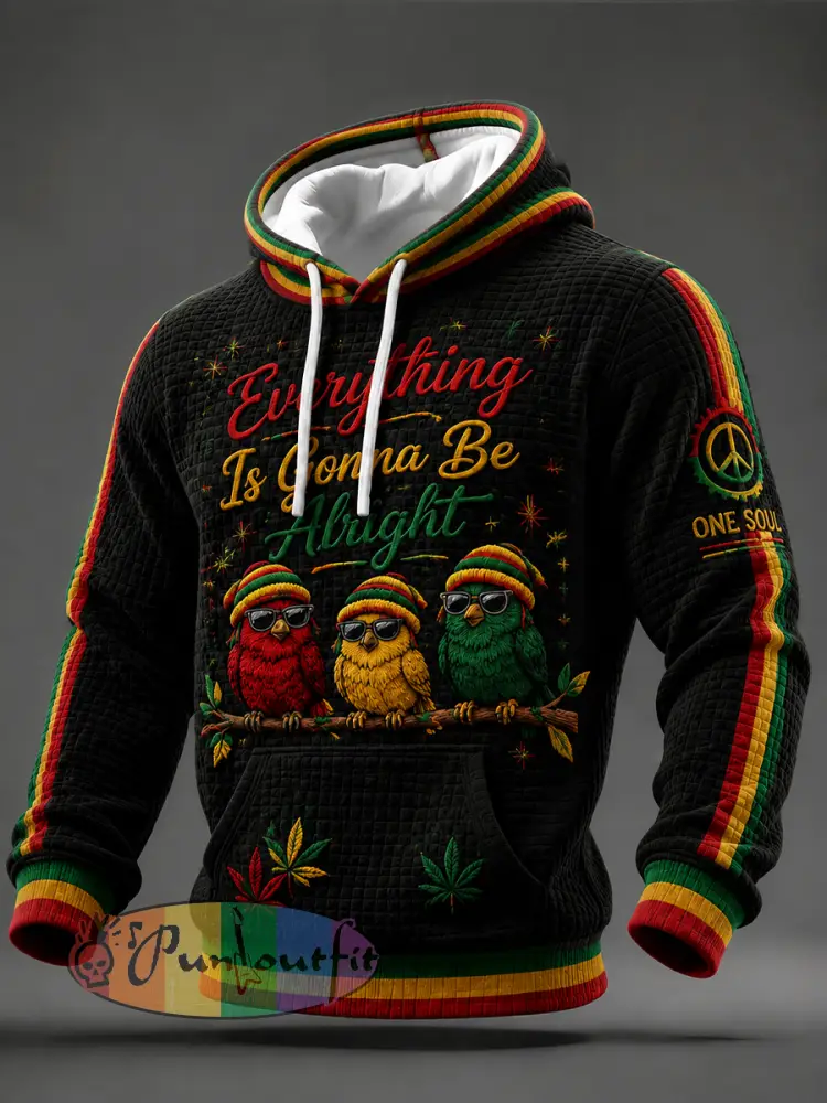 Classic Hoodie for Retro Reggae Music Fans - As picture · S