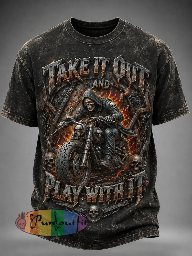 Men’s Motorcycle Lover Graphic T-Shirt - As picture · S