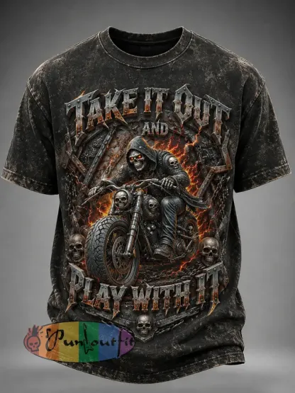 Men’s Motorcycle Lover Graphic T-Shirt - As picture · S