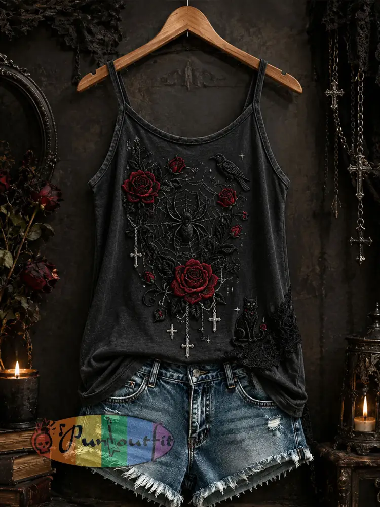 Women’s Gothic Tank Top - Black · S