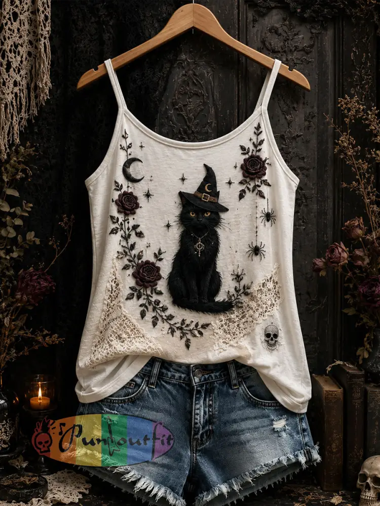 Women’s Gothic Tank Top - Creamy-White · S