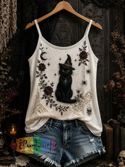Women’s Gothic Tank Top - Creamy-White · S