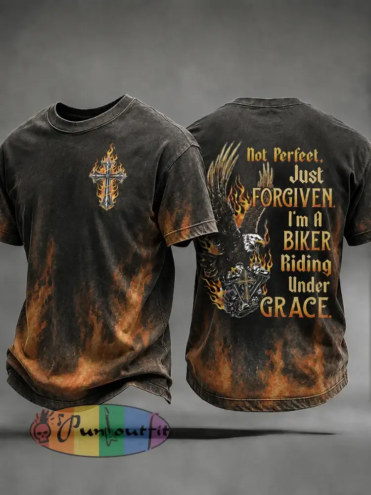Men’s Faith Biker Rider Graphic T-Shirt