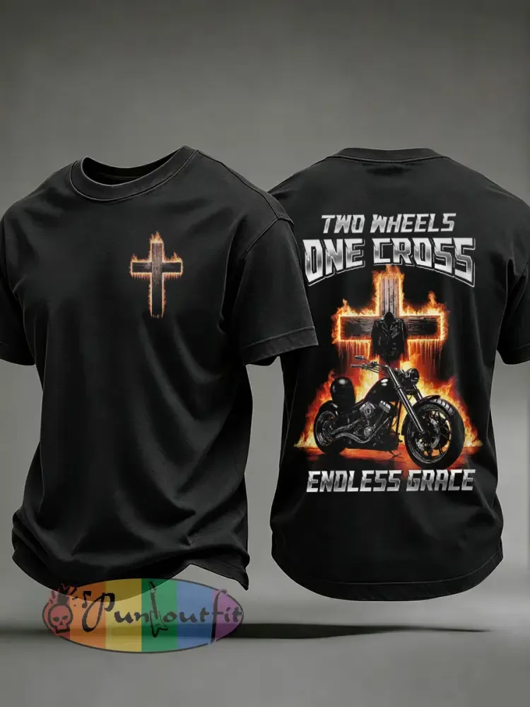 Men’s Faith Biker Rider Graphic T-Shirt