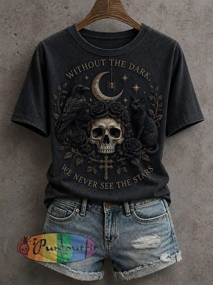 Women’s Without The Dark We Never See The Stars T-Shirt - Black · S