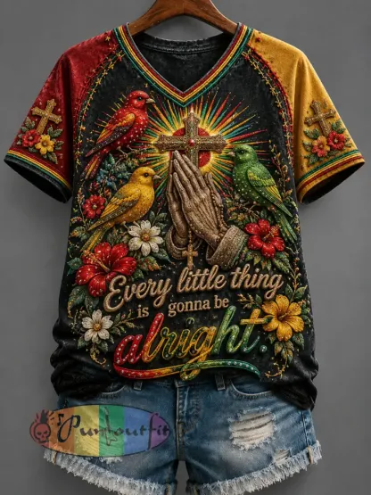 Every little thing is gonna be alright T-Shirt - As picture · S
