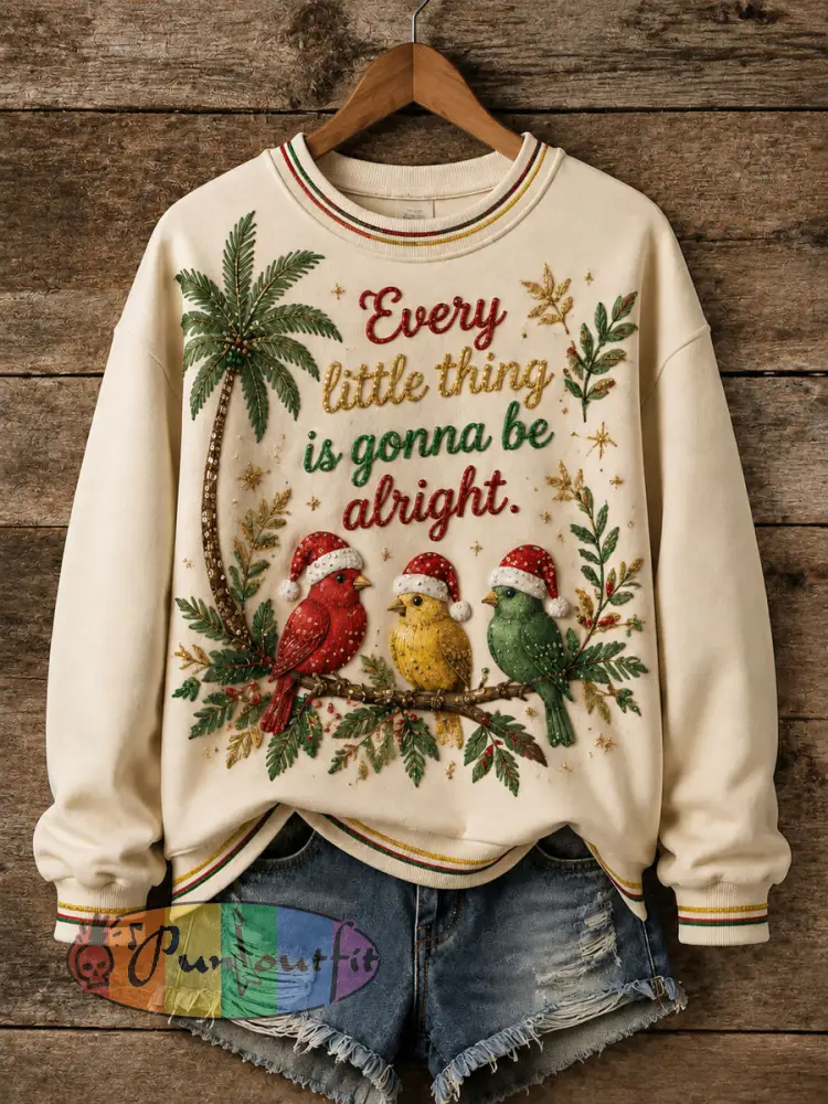“Everything’s Gonna Be Alright” Christmas Sweater - As picture · S