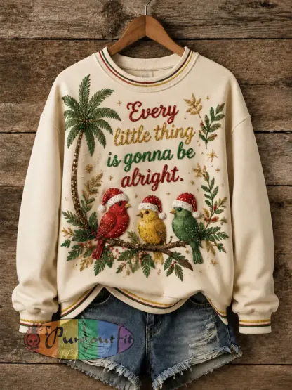 “Everything’s Gonna Be Alright” Christmas Sweater - As picture · S