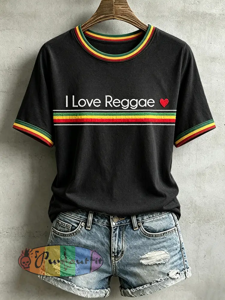 Women’s Reggae T-Shirt - Black · S