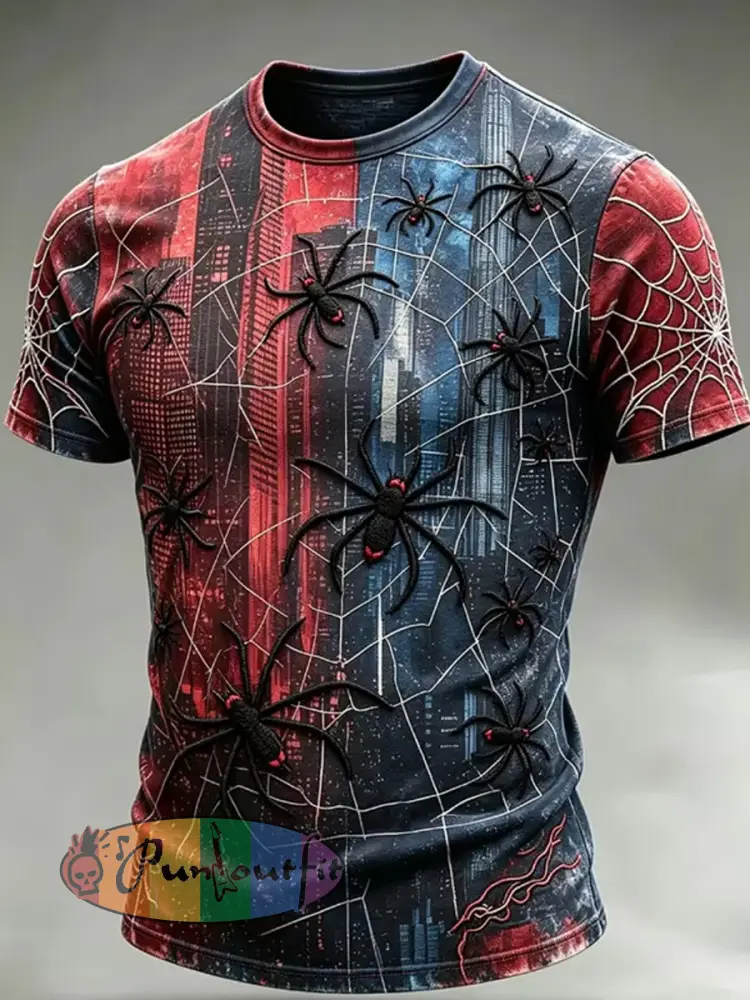 Retro Dark Punk Graphic Casual T-Shirt - A · S