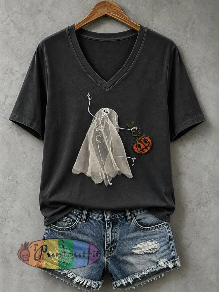Women’s Gothic Skull T-Shirt - Black · S