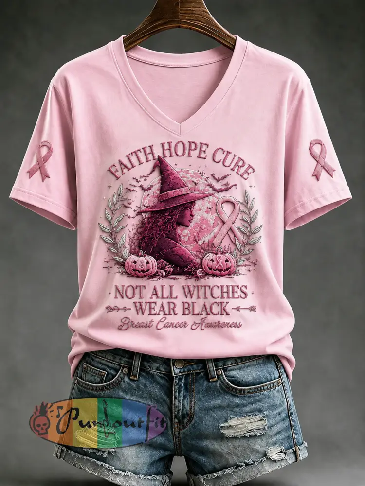 Women’s In October We Wear Pink Short-sleeved T-shirt - Light Pink · S