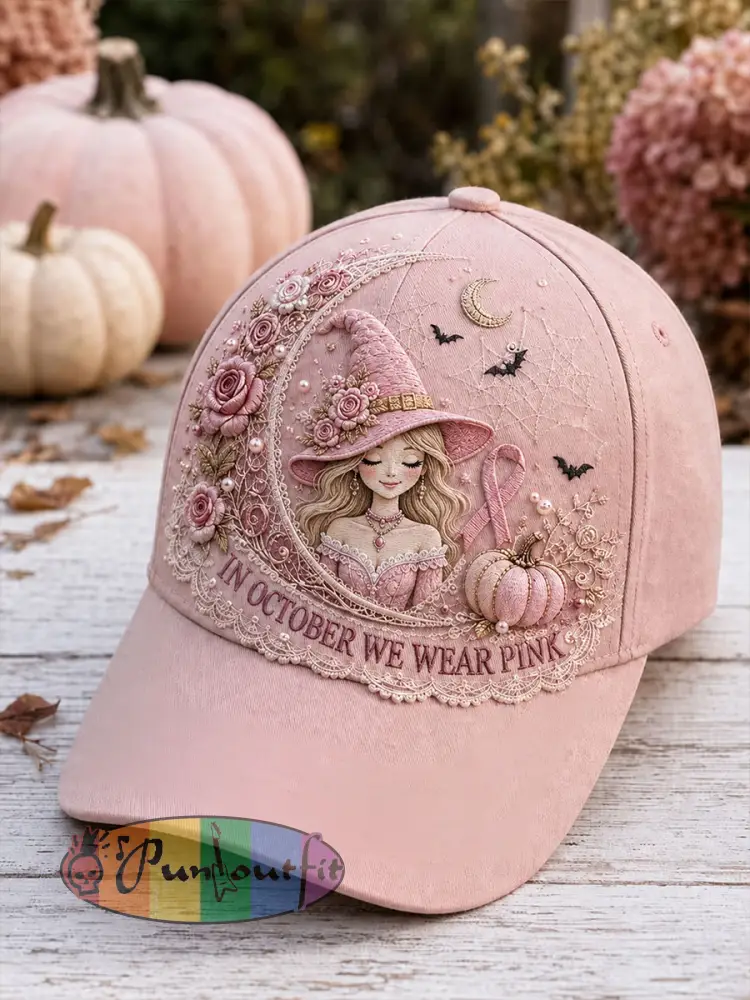 Unisex In October We Wear Pink Witch Hat - Pink · ONE