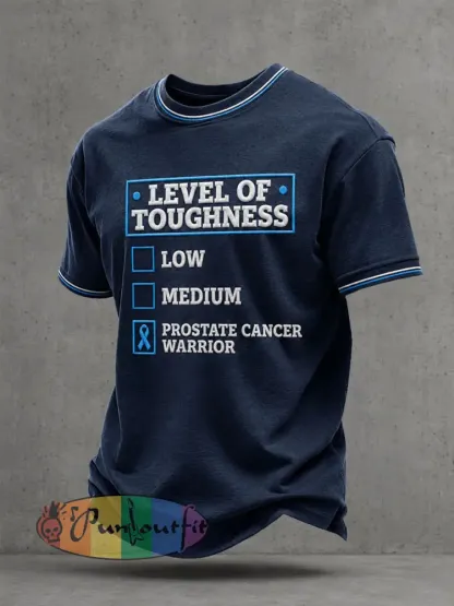 Men’s Prostate Cancer Awareness T-Shirt - Deep Blue · S