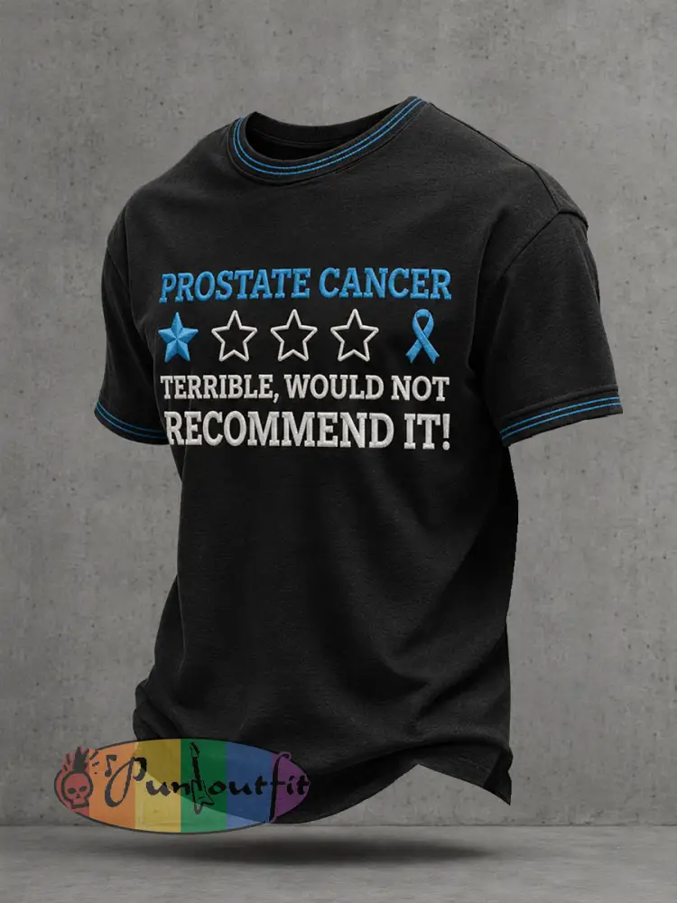 Men’s Prostate Cancer Awareness T-Shirt - Black · S