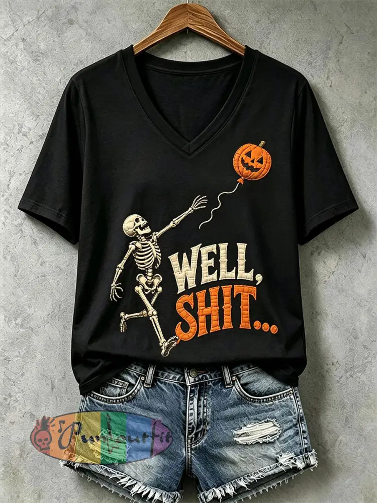 Women’s Gothic Skull T-Shirt - Black · S