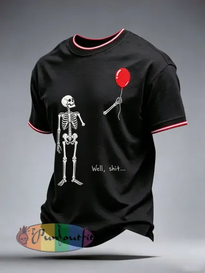 Men’s Well Shit Skull T-Shirt - Black · S