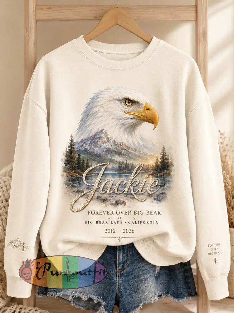 Women’s Forever Over Big Bear Fly Free Jackie Print Sweatshirt - As picture · S