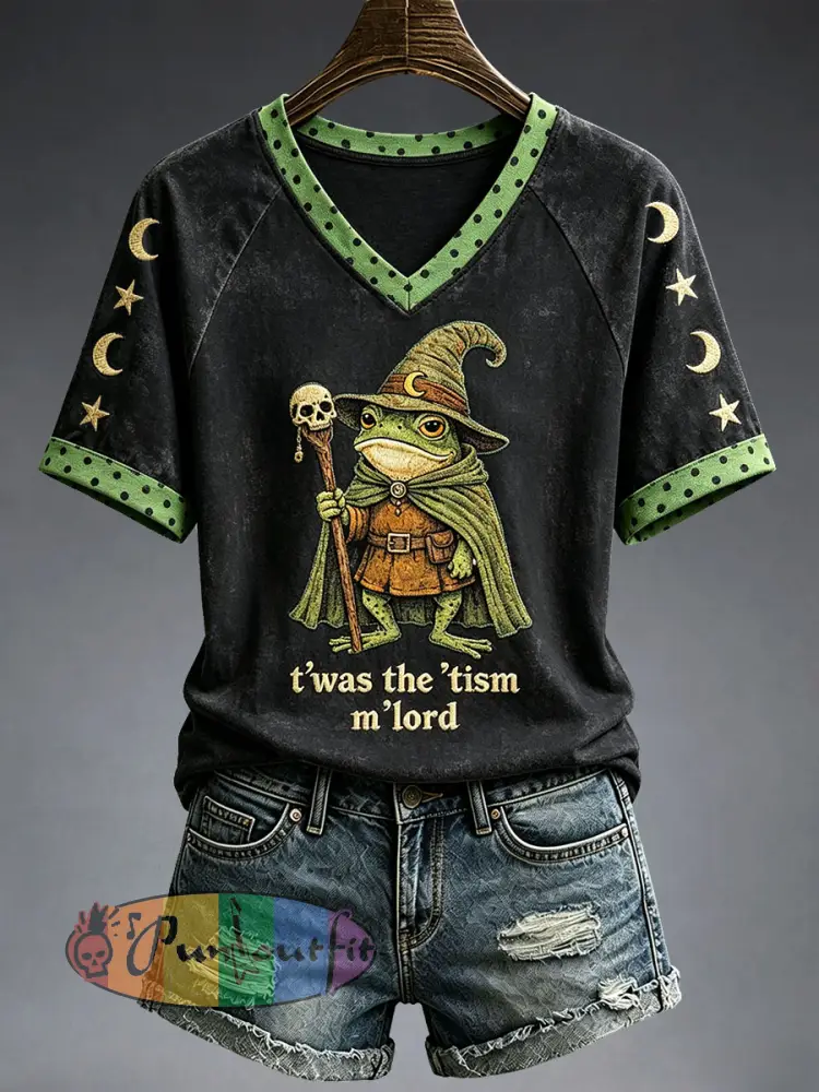 Women’s Twas The Tism M’lord T-shirt - Black · S