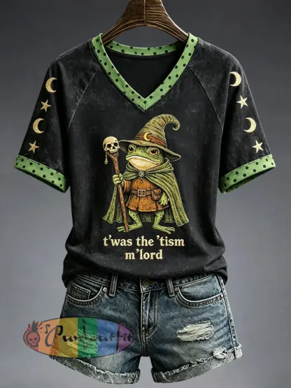 Women’s Twas The Tism M’lord T-shirt - Black · S