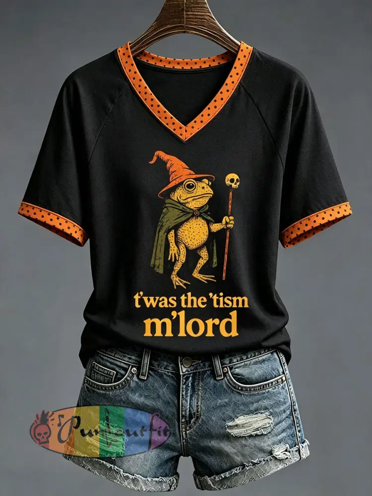 Women’s Twas The Tism M’lord T-shirt - Black · S