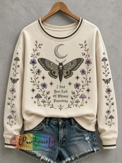 Women’s I Find Your Lack Of Whimsy Disturbing Sweatshirt - Creamy-White · S