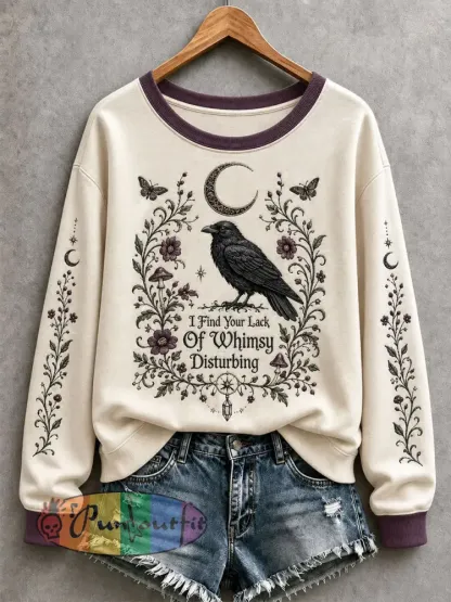 Women’s I Find Your Lack Of Whimsy Disturbing Sweatshirt - Creamy-White · S