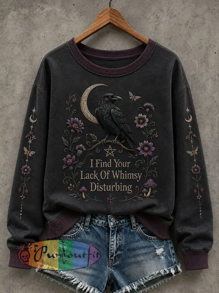 Women’s I Find Your Lack Of Whimsy Disturbing Sweatshirt - Black · S