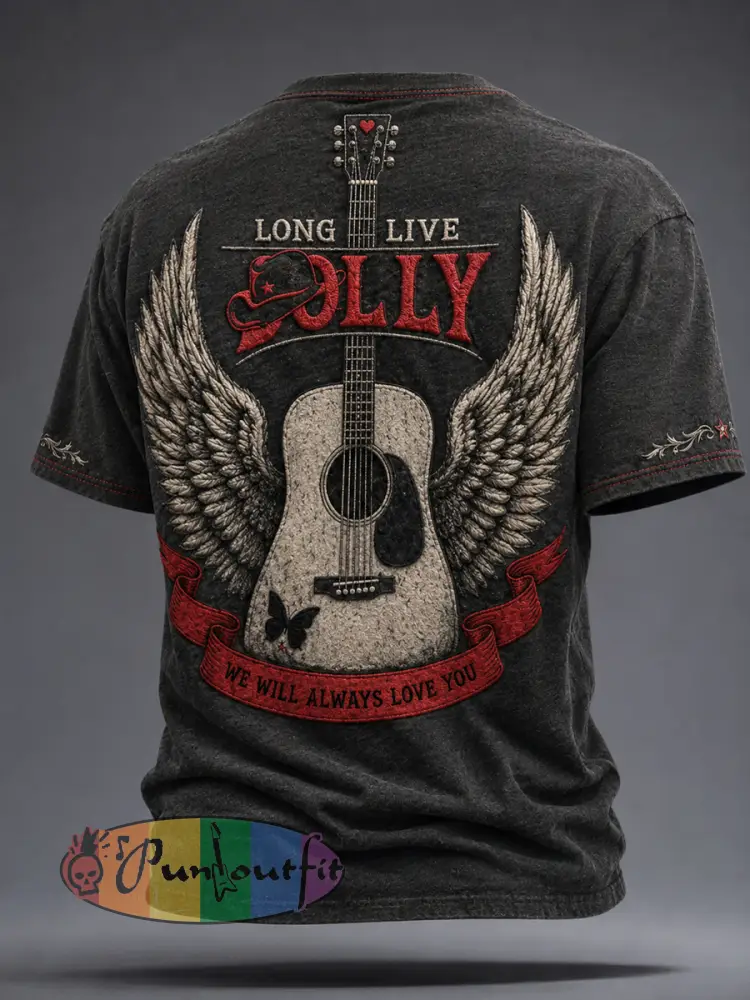 Unisex Rip Country Music Lover Queen of Country Printed T-shirt - Black · S