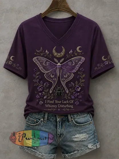Women’s I Find Your Lack Of Whimsy Disturbing T-shirt - Purple · S