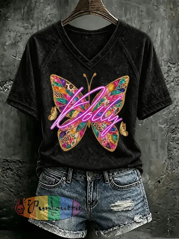 Women’s Country Music Print Casual T-Shirt - Black · S